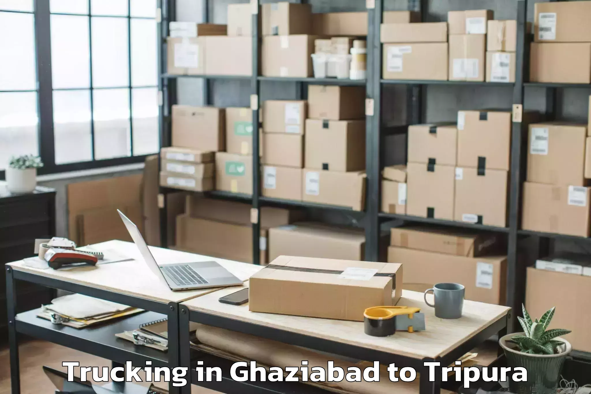 Top Ghaziabad to Dasda Trucking Available